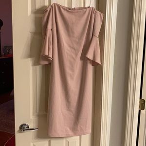 Blish pink off the shoulder dress  by Laundry